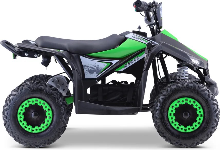 Ramiz Štvorkolka HIPERFECT na batérie zelená 35 km/h + 1000W motor + Nafukovacie kolesá + Nastavenie sedadla