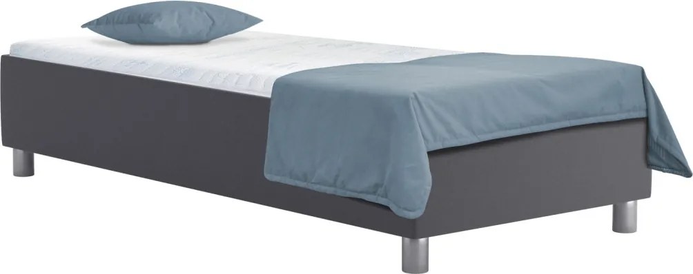 Posteľ Studio 90x200 cm, tmavo šedá látka