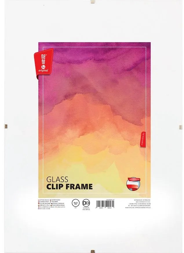 Sklenený klipový rám 10x15 cm