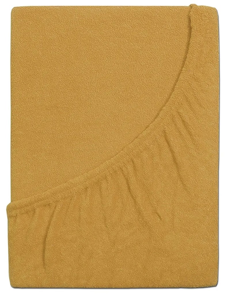 4Home froté prestieradlo Ideál horčicová, 180 x 200 cm