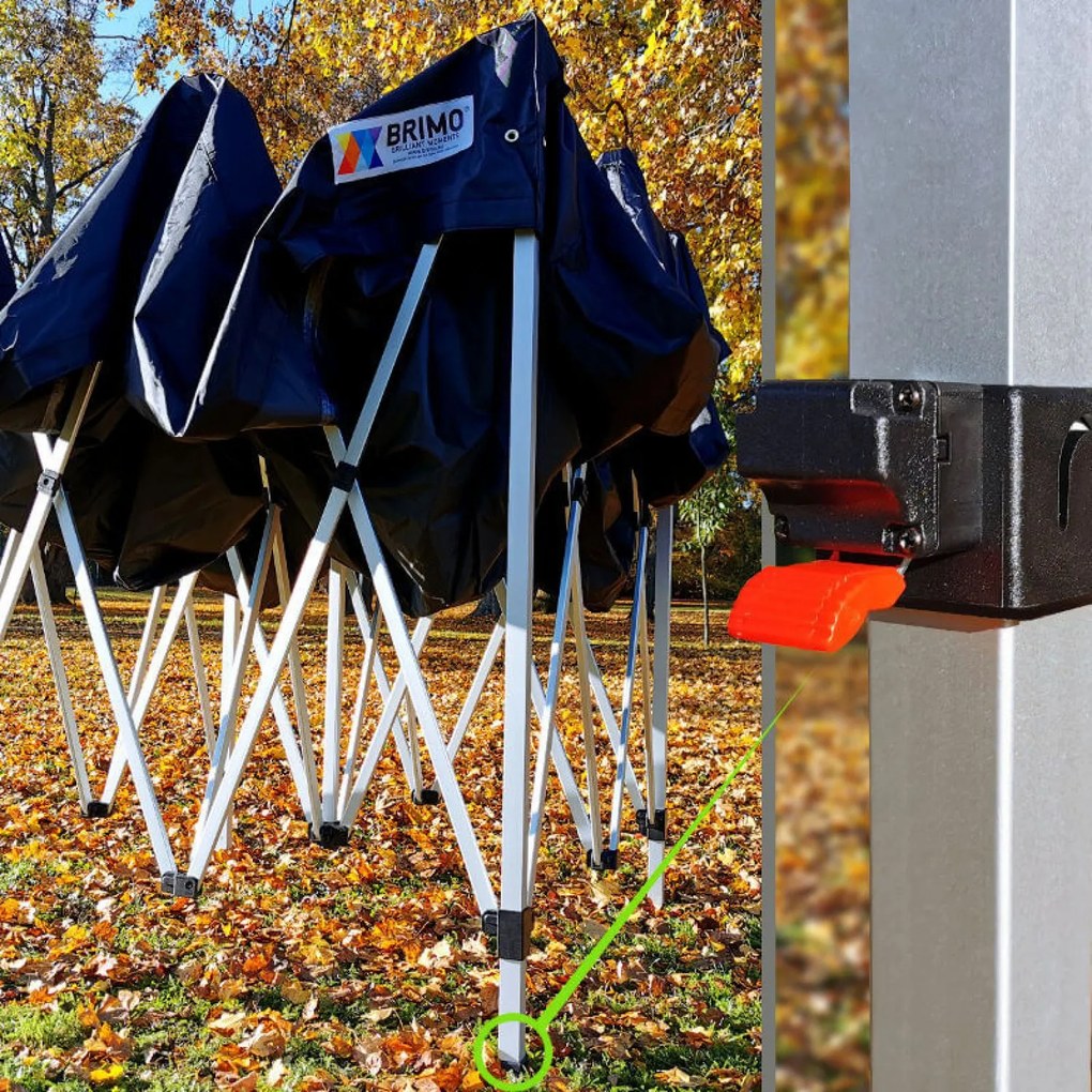 BRIMO Záhradný Párty Stan 3x4,5 m: Váš Kútik pre Relax a Oslavy - bez stien - Oranžová 36