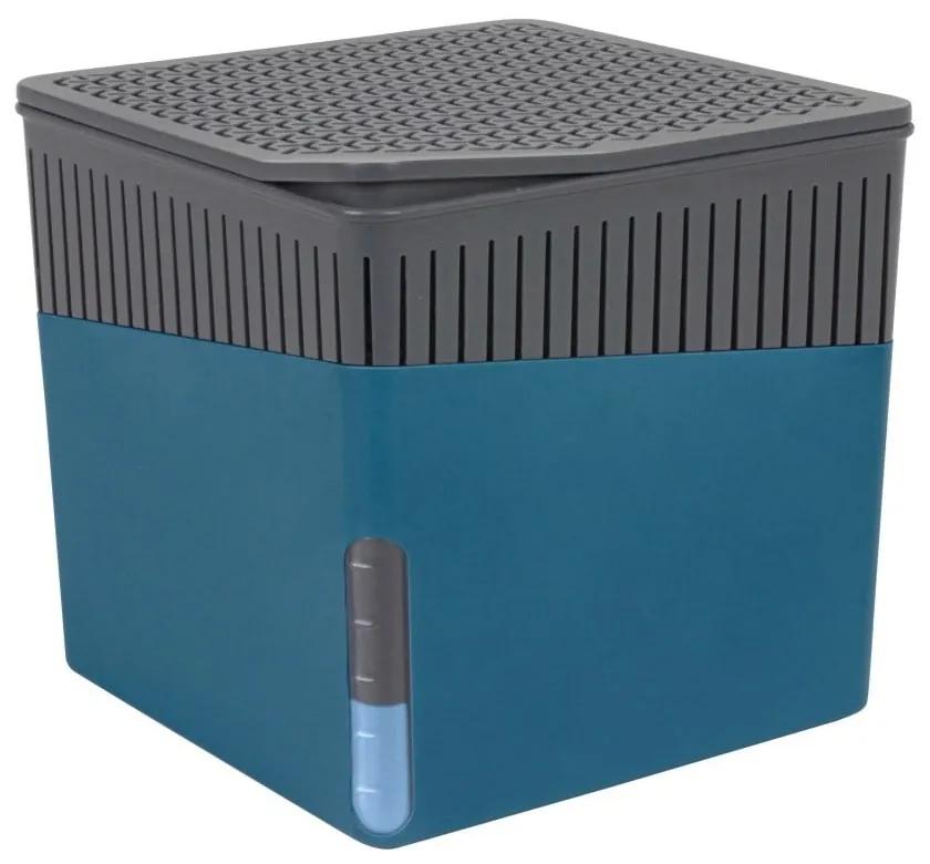 Modrý odvlhčovač vzduchu Wenko Cube, 1000 g