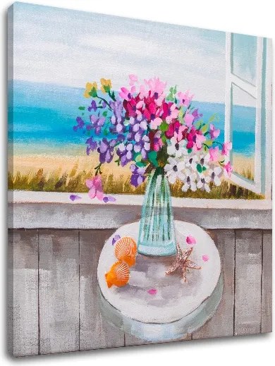 Obraz na plátne KVETY VO VÁZE 1 dielny XOBCHZH5149E1