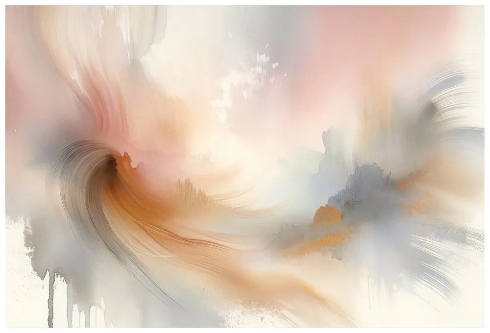 Fototapeta pastelové abstraktné akvarelové ťahy