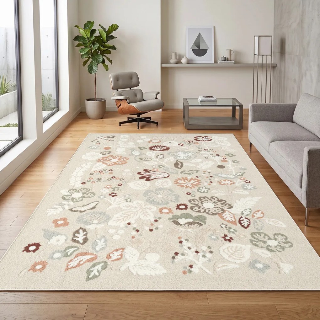 Angel Carpet, Kusový koberec Aurora 25 Beige, 120x170, béžová, kancelária