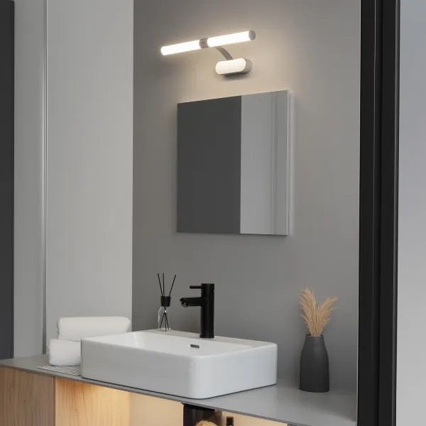 Brilagi - LED kúpeľňové osvetlenie na zrkadlo TUBEO LED/6W/230V 40 cm IP44 strieborné