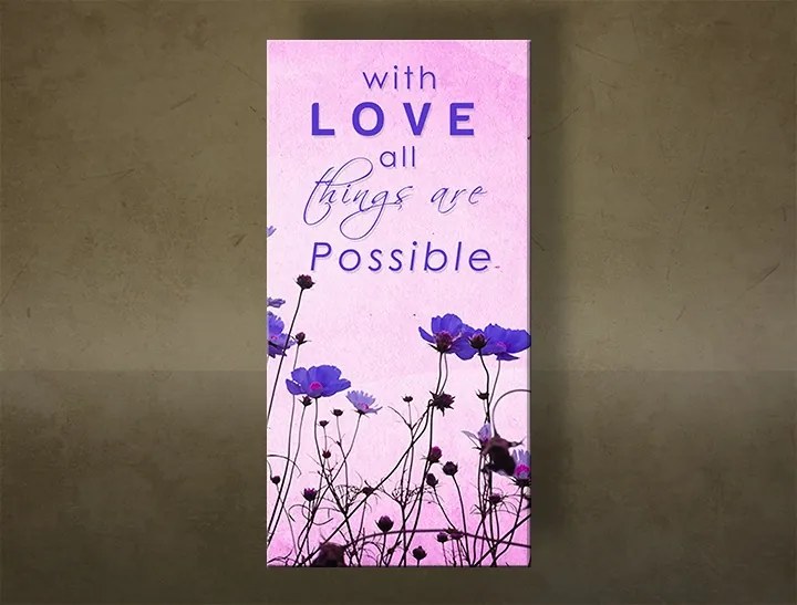 Obraz na stenu s textom