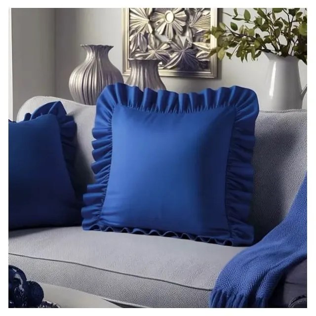 Obliečka na vankúš s prímesou bavlny 40x40 cm Ruffled – Mila Home