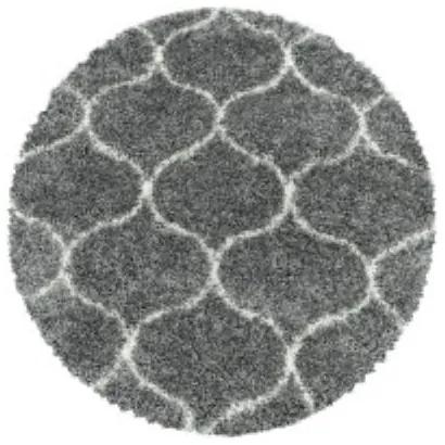 Ayyildiz koberce Kusový koberec Salsa Shaggy 3201 grey kruh - 200x200 (priemer) kruh cm