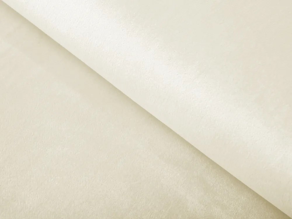 Biante Zamatový okrúhly obrus Velvet Premium SVP-003 Smotanový Ø 110 cm