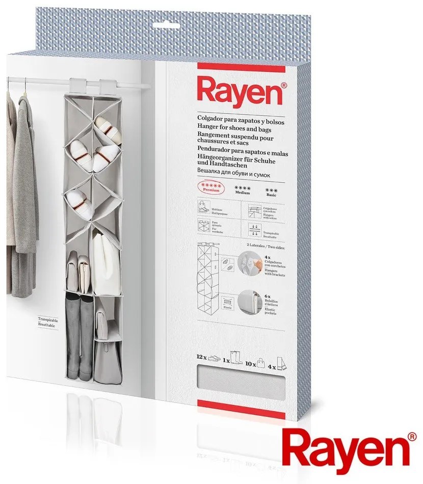 Závesný látkový organizér do skrine – Rayen