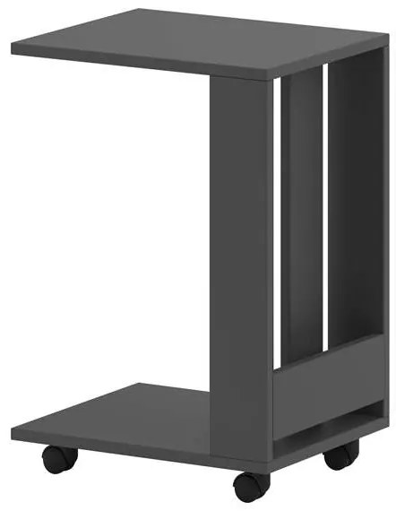 Odkladací stolík Houseland Edi antracitovo sivý