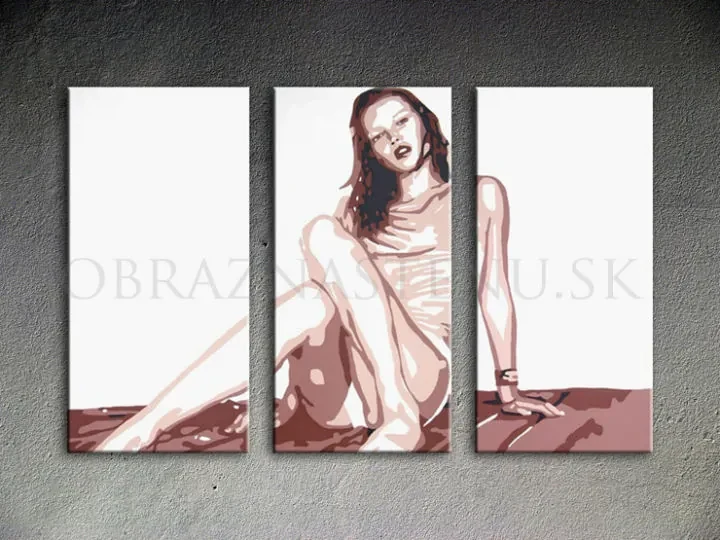 Ručne maľovaný POP Art obraz Kate Moss 60x40 cm
