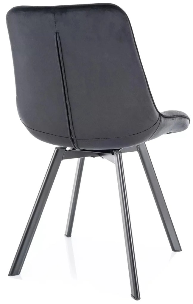 Sametová jídelní židle Monti - výber z 4 prevedení