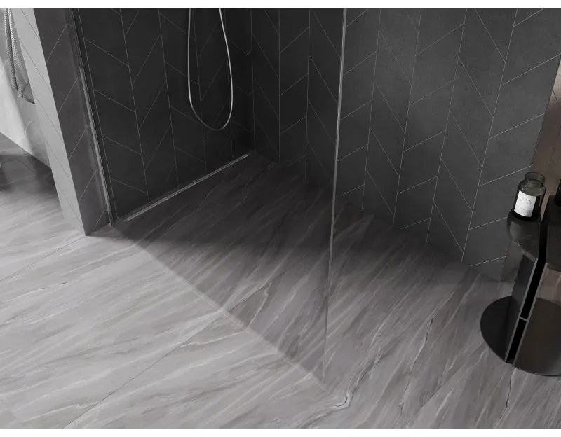 Mexen, Mexen Kioto-X sprchová stena 160 x 200 cm, 10 mm priehľadná, chróm - 800-160-101-01-00-X