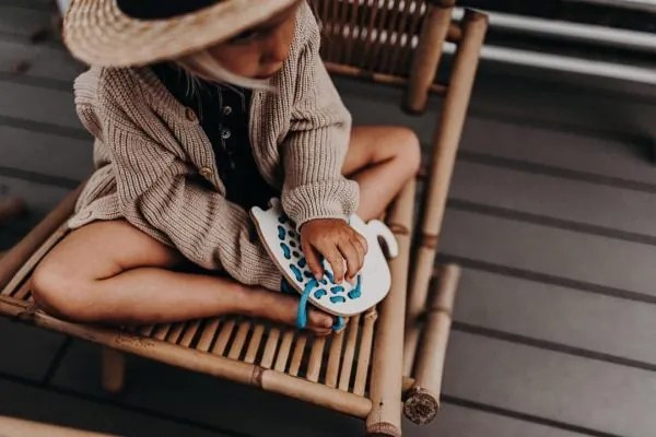 Montessori drevená prepletacia hračka - slon