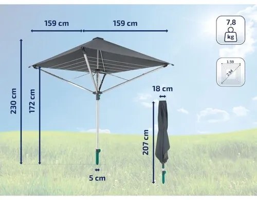 Leifheit LinoProtect 400 82100 vonkajší sušiak na bielizeň