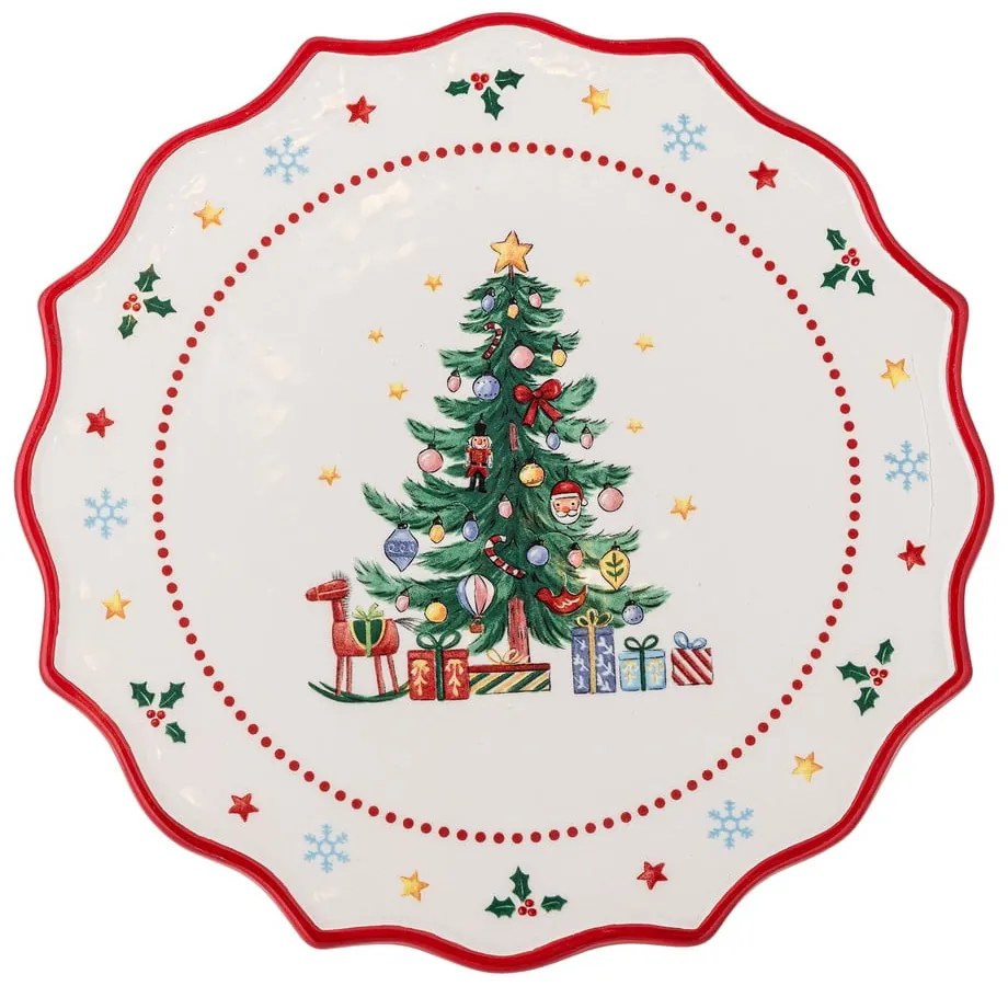 Keramický etažér s vianočným motívom Naive – Bloomingville