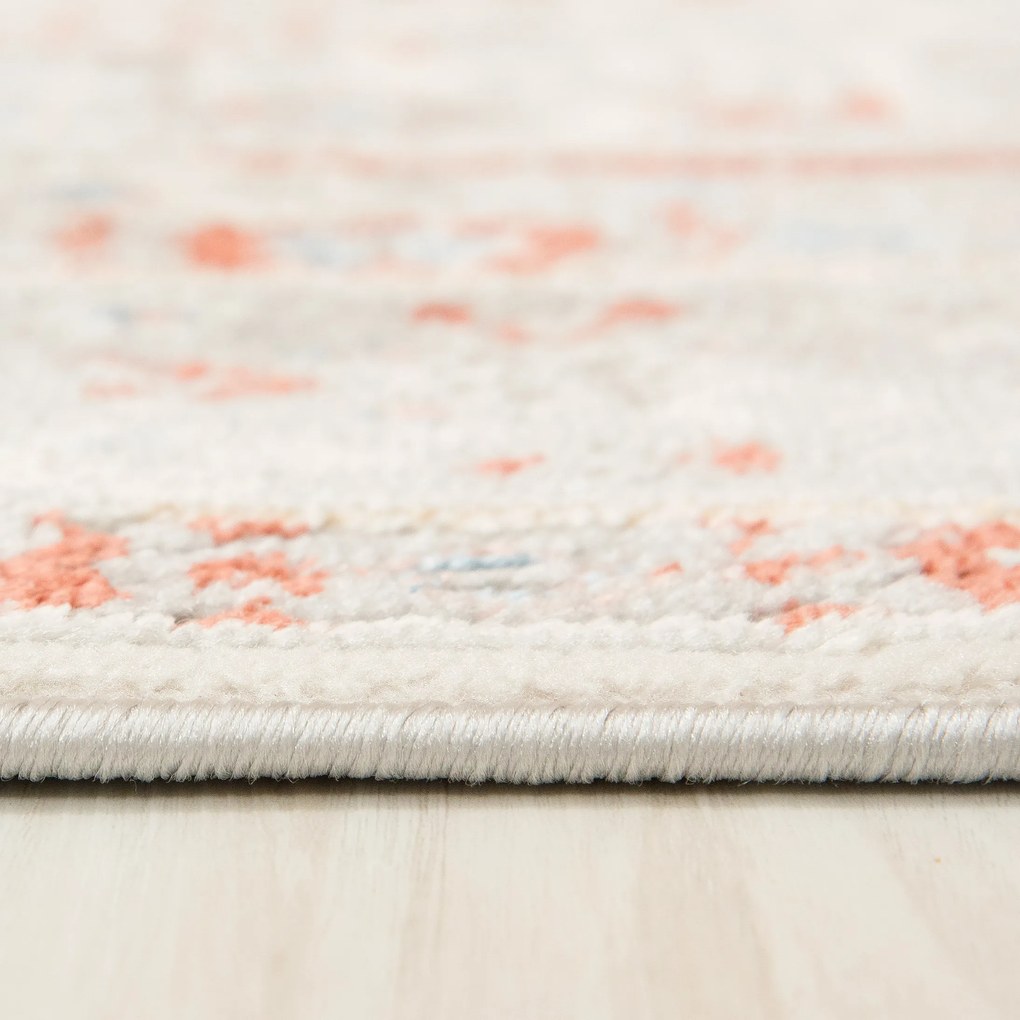 TA Koberec G549C BIELA/LOSOSOVÁ IDAHO HIK Rozmer: 300x400 cm