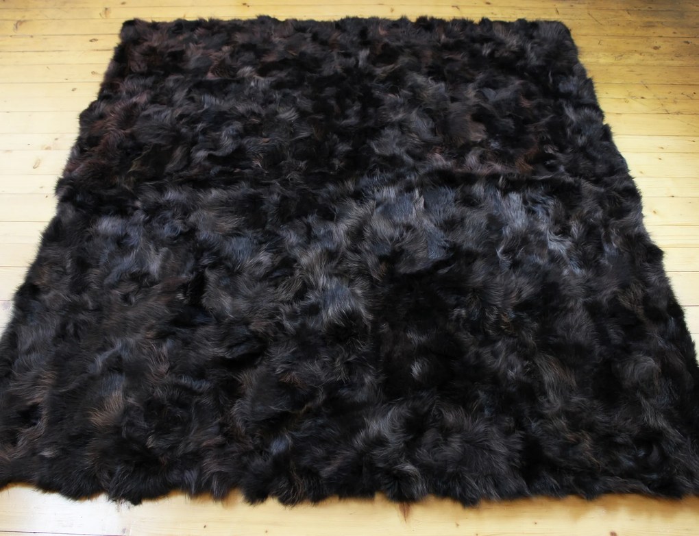 Exkluzívna prírodná prikrývka, koberec z kožušiny Lisa