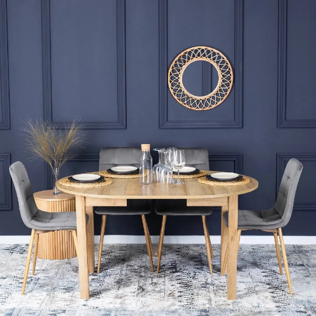 PROXIMA.store - Čalúnená jedálenská stolička FREDY FARBA: béžová, FARBA NÔH: buk