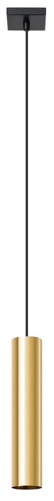 Závesné svietidlo Lagos, 1x zlaté kovové tienidlo