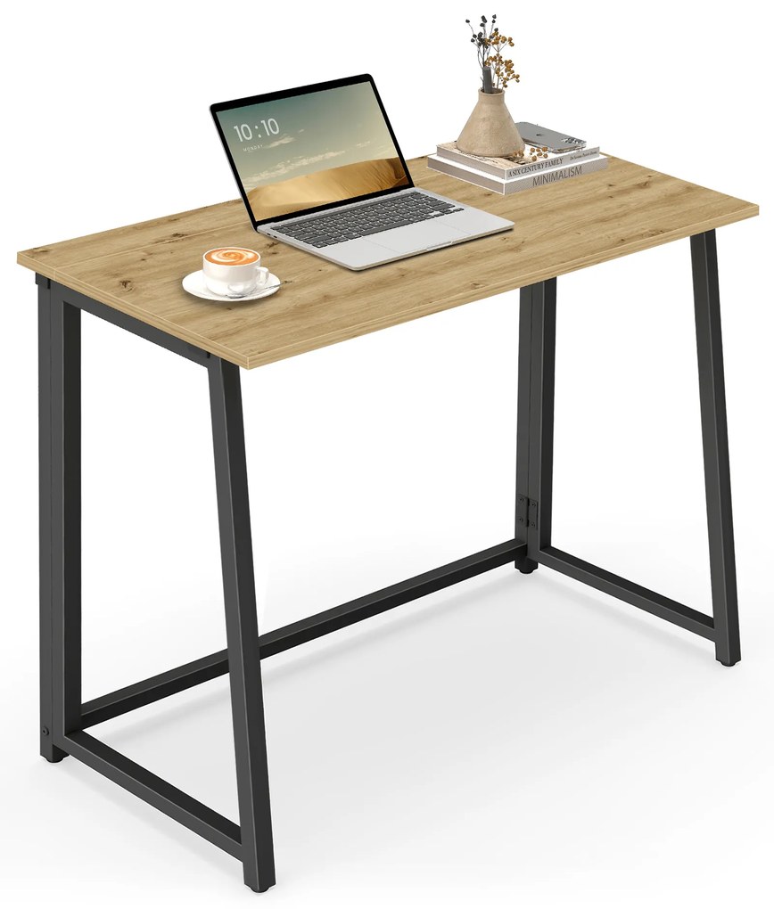 Písací stôl ZARIMO skladací 80x40 cm, dub artisan