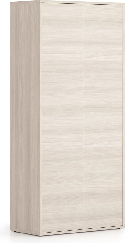 Kancelárska spisová skriňa BLOCK, 2× dvere, 800 × 400 × 1748 mm, dub prírodný