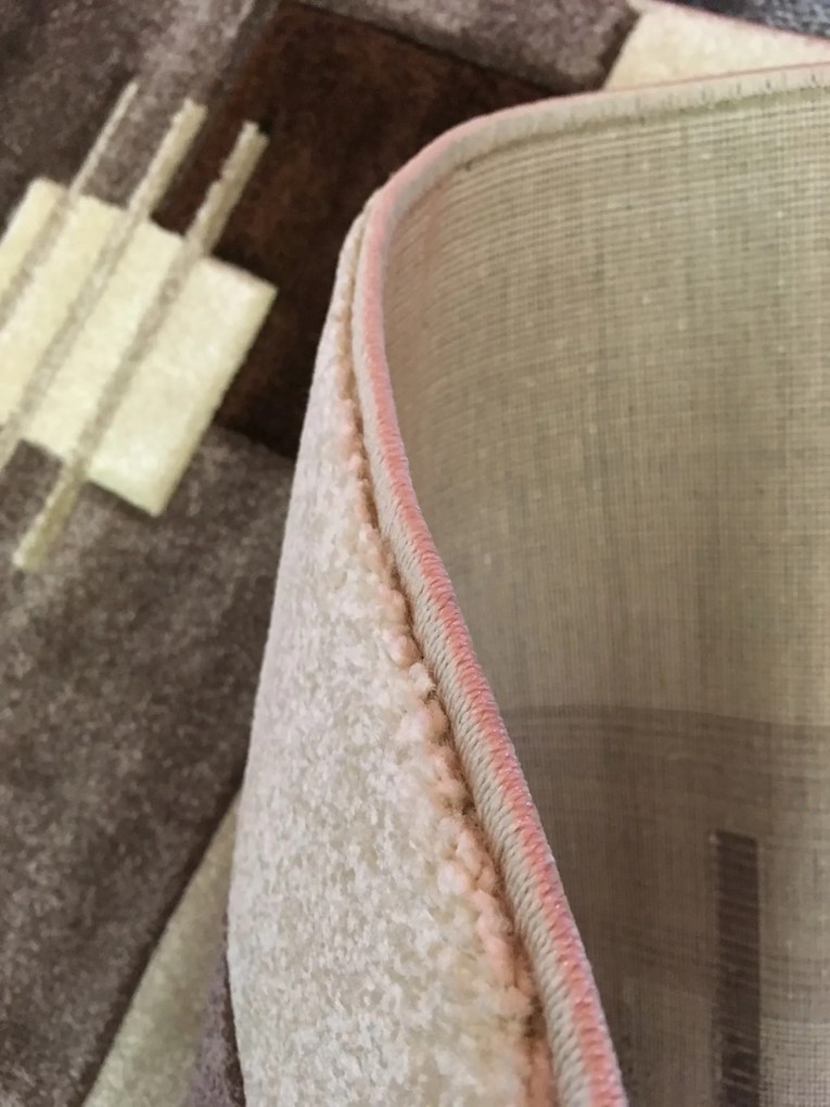 Spoltex, Kusový koberec Cascada Plus beige 6081, 80x150, hnedá, obývacia izba