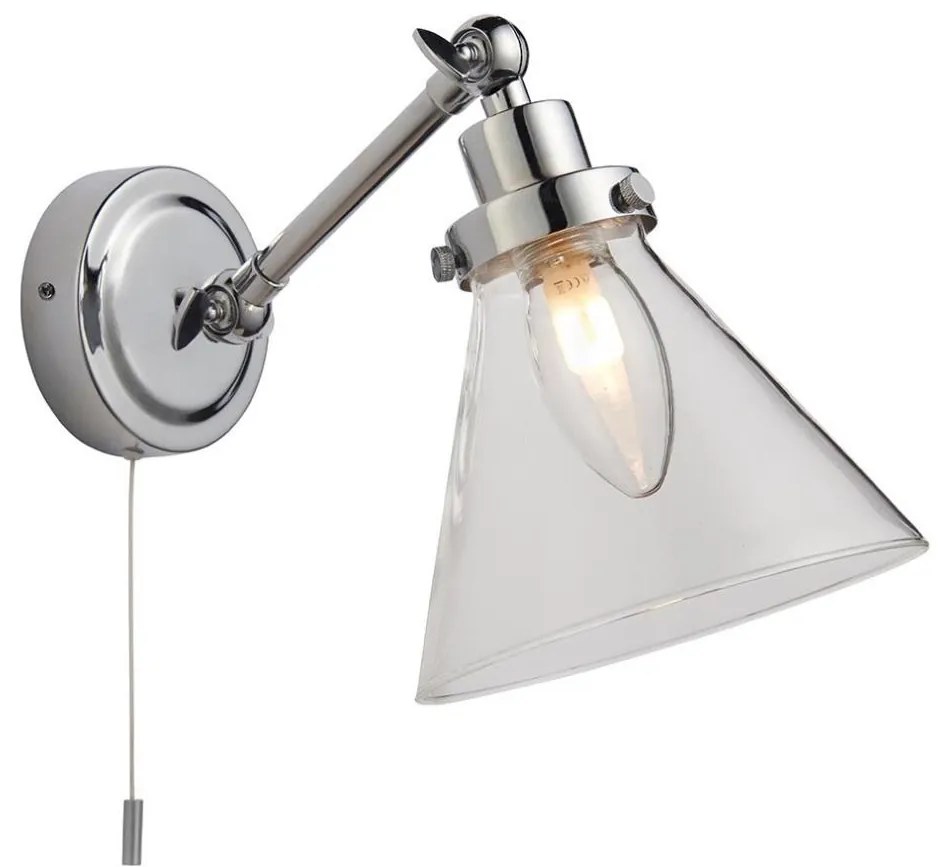 Endon 93853 -Kúpeľňové nástenné svietidlo FARADAY 1xG9/3W/230V IP44 lesklý chróm