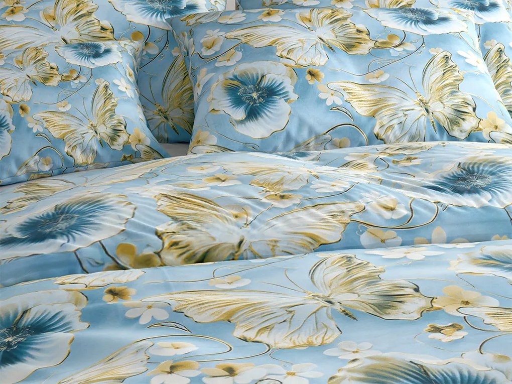 Obliečky z mikrovlákna CELESTIA modré Rozmer obliečky: 70 x 90 cm | 140 x 200 cm