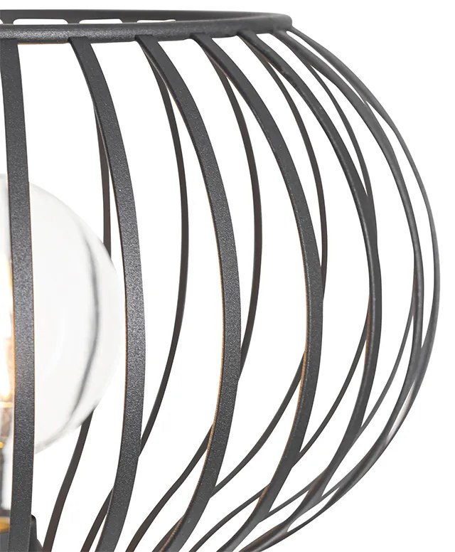 Moderná stojaca lampa čierna - Saffira