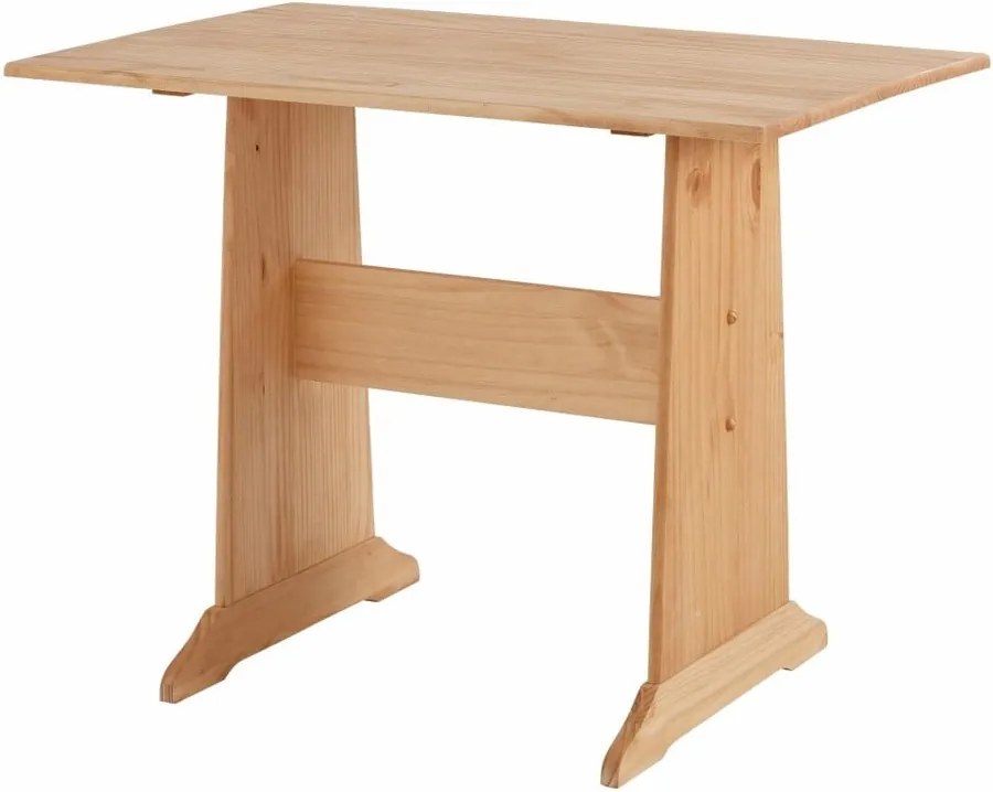 Set rohovej lavice a jedálenského stola z masívneho borovicového dreva Støraa Samantha