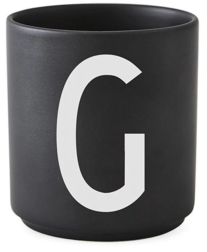 DESIGN LETTERS Porcelánový hrnček/dózička Letters Black 300 ml W