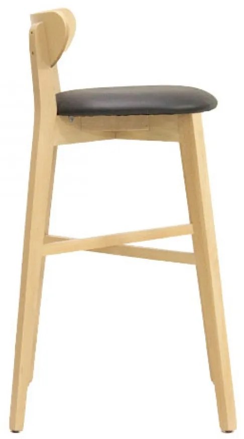 DIMMY L BAR DREVENÁ STOLIČKA S PODSEDÁKOM DIMMY L BAR