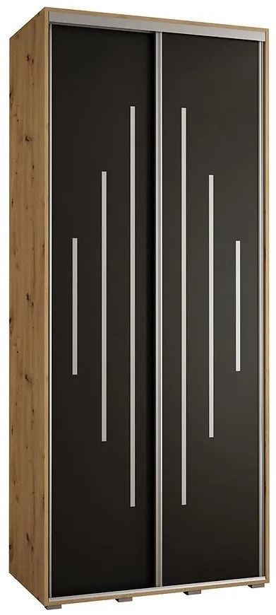 Skriňa 45 Canaris 12 110 artisan/čierna/silver