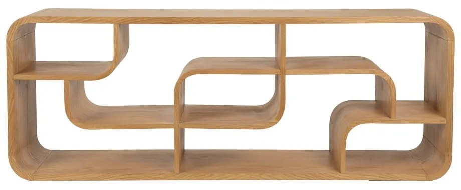 Knižnica z dubového dreva v prírodnej farbe 60x160x35 cm Seven – Zuiver