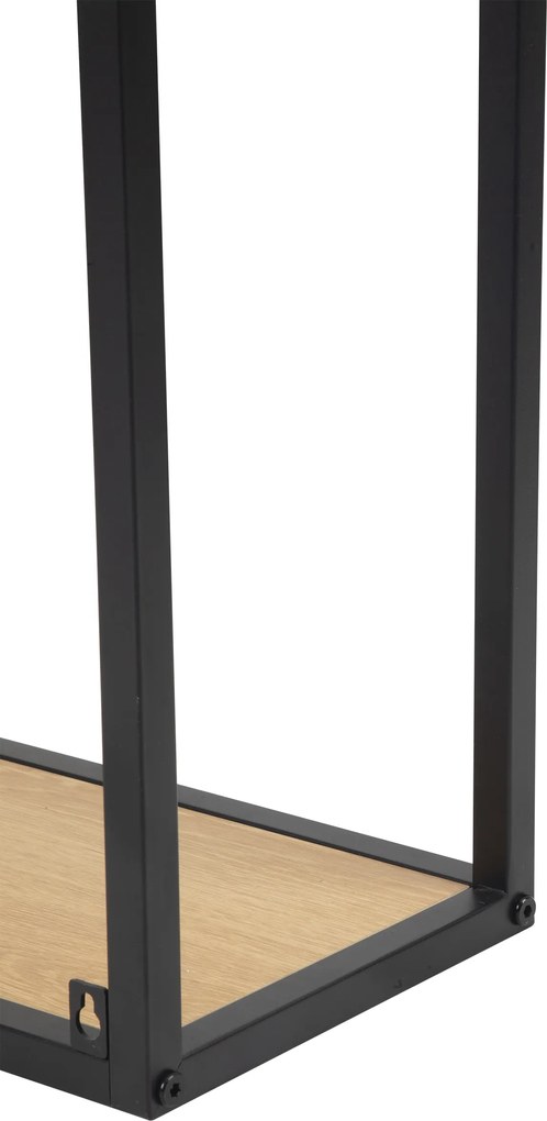 Noela Knižnica regál asymetrická ARCANA 91x75 prírodná