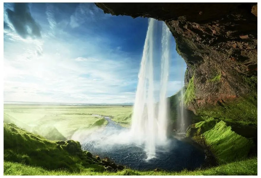 Fototapeta Vliesová Islandský vodopád 312x219 cm