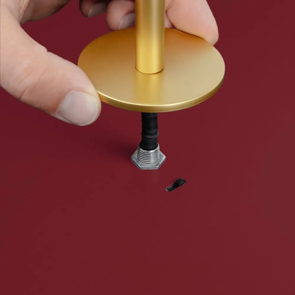 Červené kovové LED stmievateľné závesné svietidlo s kovovým tienidlom ø 31 cm Asteria Plus – UMAGE