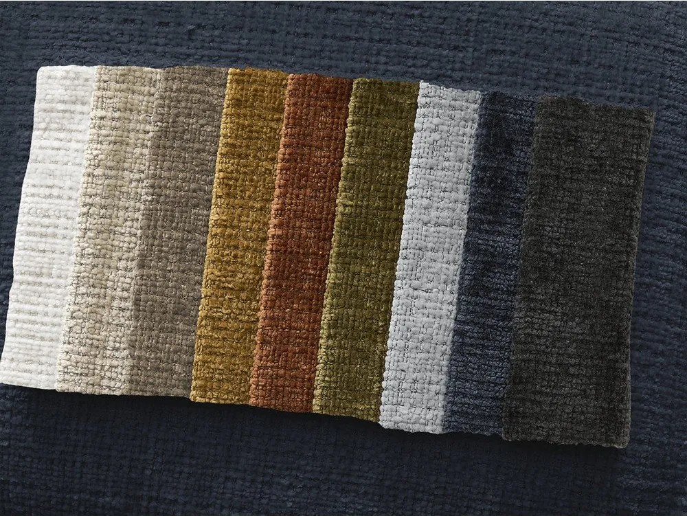 Tmavomodrá ženilková podnožka Neil – Bobochic Paris