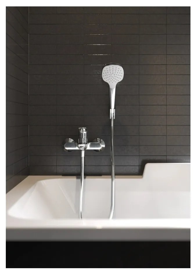 Hansgrohe Croma Select E, sprchový set 110 1jet s hadicou 1600 mm, biela/chrómová, HAN-26412400