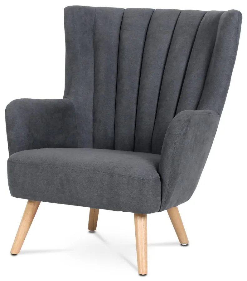 Kreslo AK-311 GREY2, sivá látka