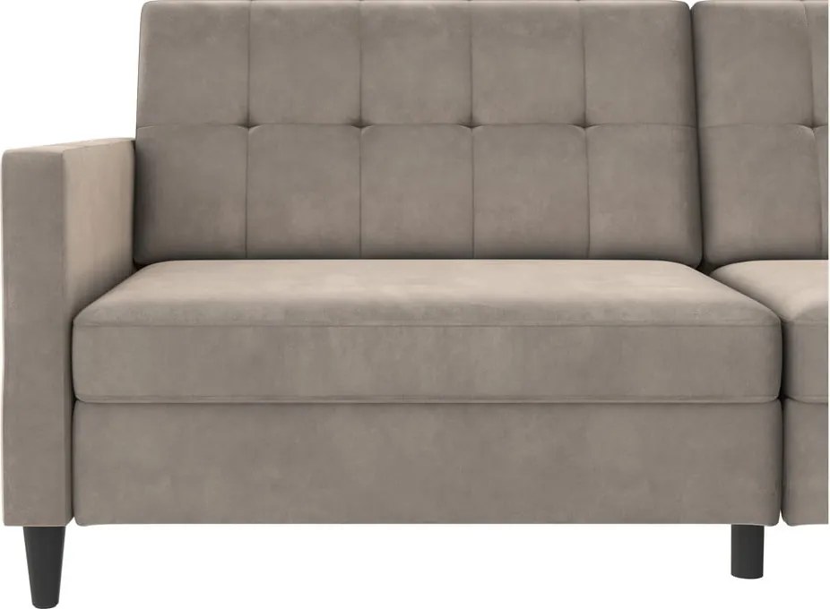 Béžová zamatová pohovka 203 cm Hartford – Støraa