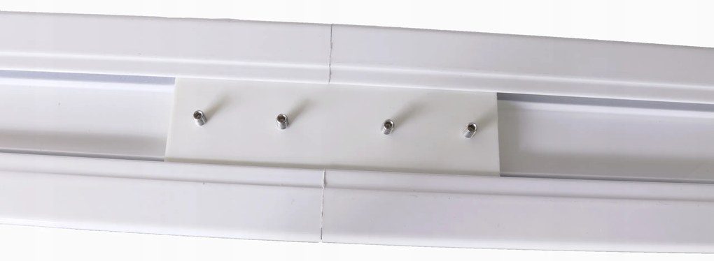 Dekorstudio Stropná hliníková dvojitá koľajnica Small PLUS Dĺžka: 240cm, Typ príslušenstva: Bežce so štipcami