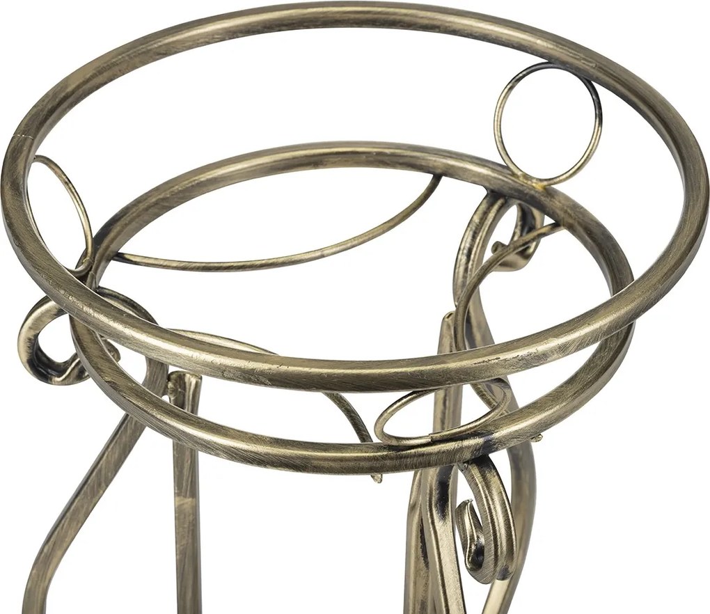 STOJAN NA KVETINÁČ SHANE 37X29 CM ZLATÁ