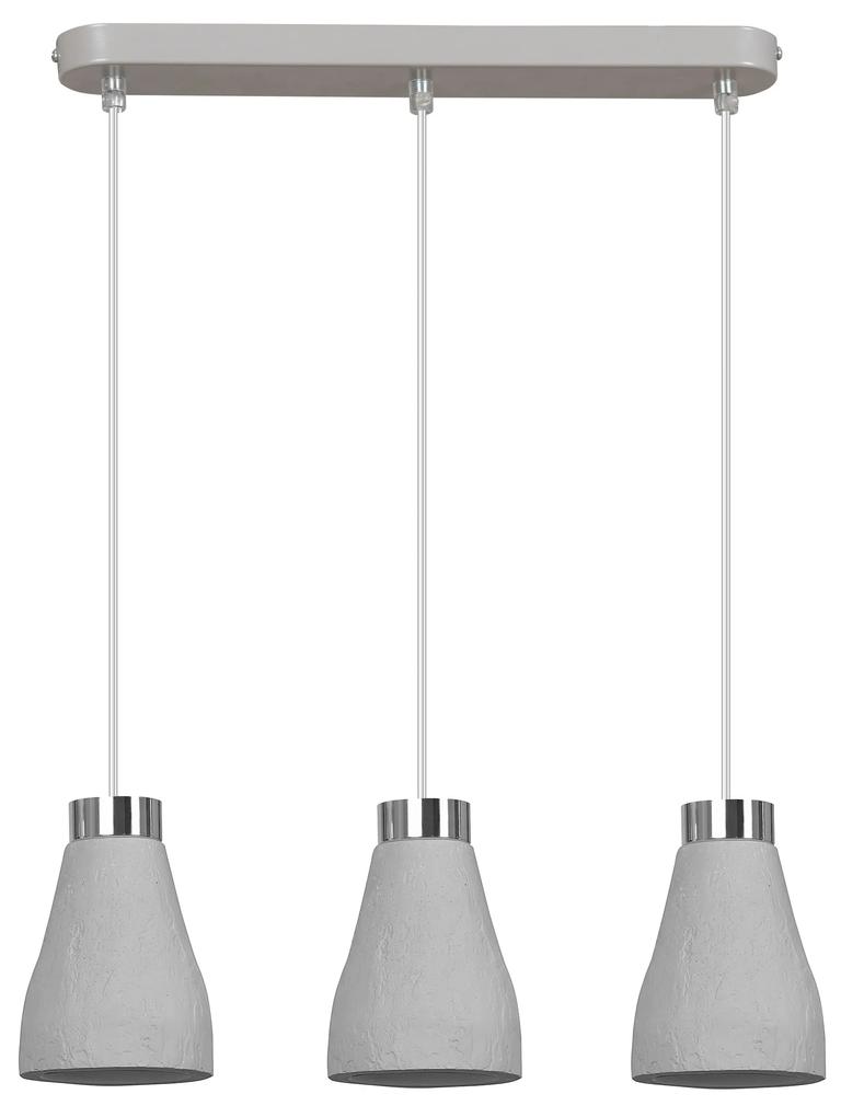 KREPS 3  | moderná visiaca sádrová lampa Farba: Sivá