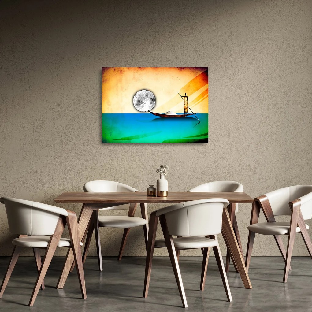 Sklenený obraz - Staroveká maľba (70x50 cm)
