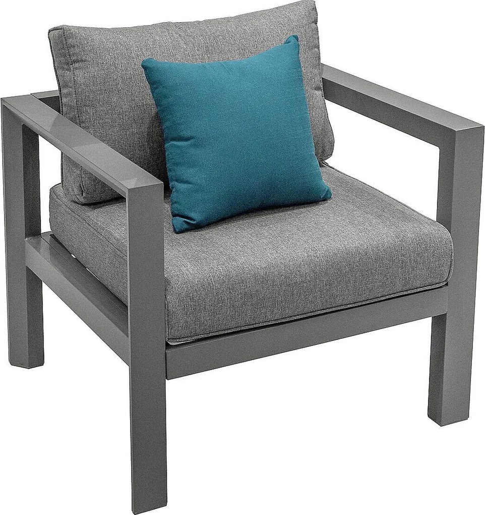 DEOKORK Hliníkové kreslo VANCOUVER (antracit)