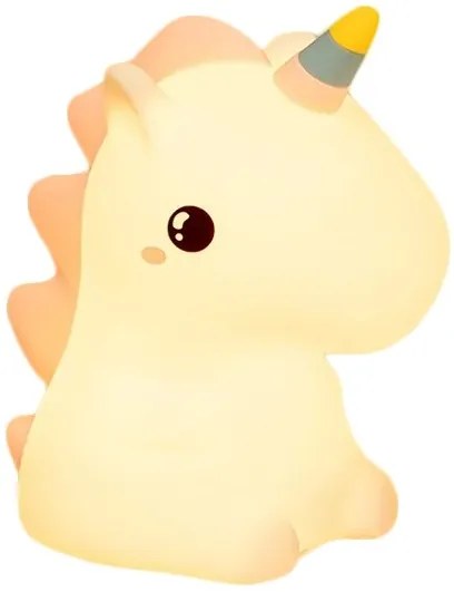 Detská stolná LED lampa Unicorn biela